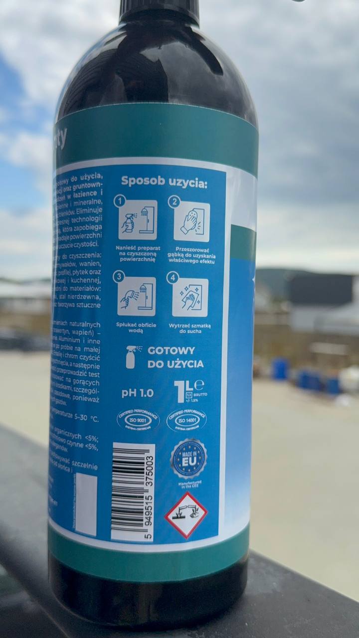 Odkamieniacz do łazienki Clearity SCALEX 1000ml ★★★★★